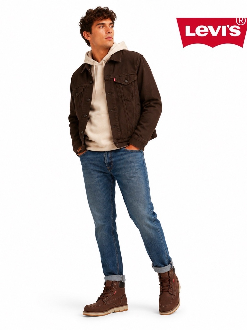 LEVI’S Brown Leather Durable Work Boots